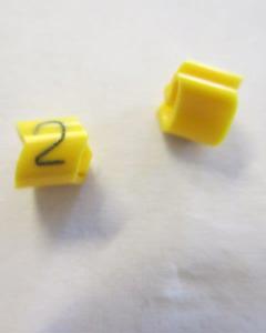 Cable noticeable clip 1-3 yellow/black 2   diameter 2.5-5mm